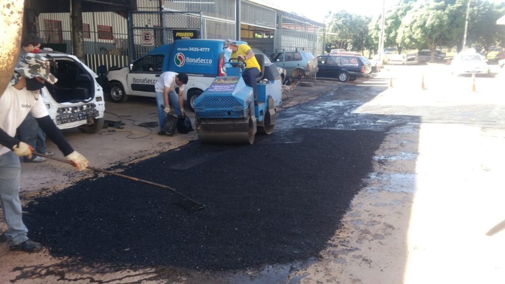GDF Presente repara estacionamento comercial em Sobradinho II