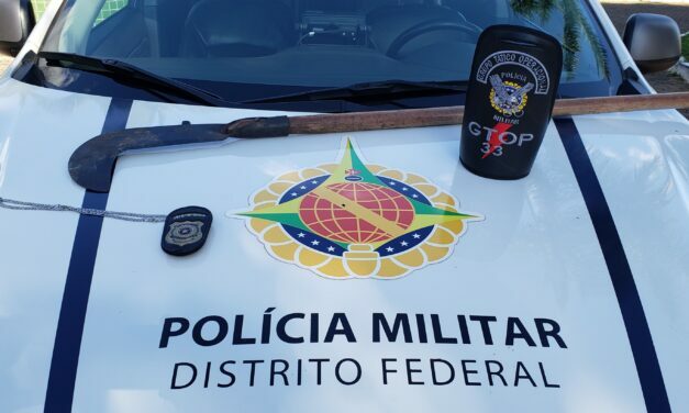 PMDF prende suspeito de tentar matar desafeto com golpes de foice em Sobradinho