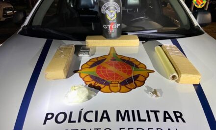 PMDF prende homem com 3kg de maconha, cocaína e balança de precisão em Sobradinho