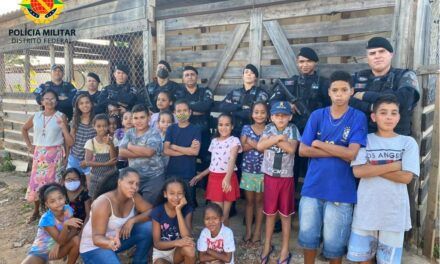 PMDF visita projeto social com 43 crianças no Assentamento Dorothy